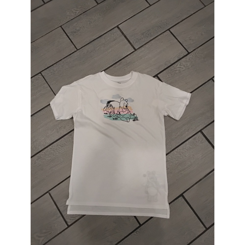 NWT Disney Winnie the Pooh Eeyore Piglet Graphic T Shirt White XXS